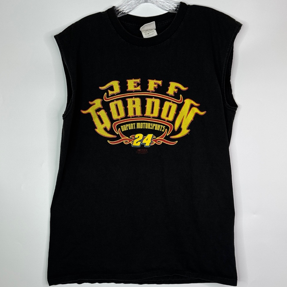 Vintage Chase Authentics Jeff Gordon #24 Black Tank Top Size Large 2005